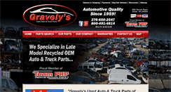 Desktop Screenshot of gravelyautoparts.com